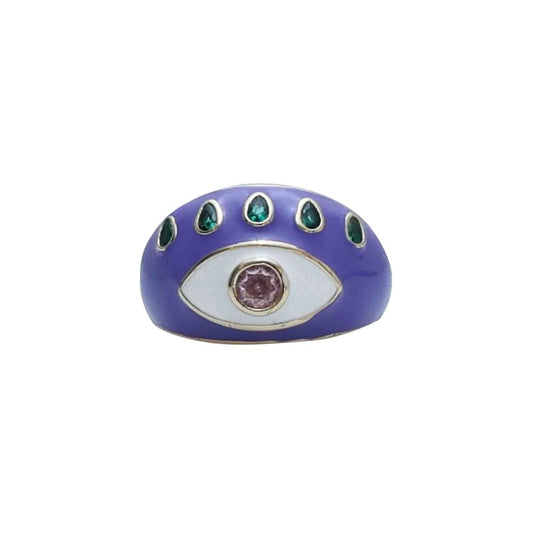 Evil Eye Ring Jewelry | Gold Plated Evil Eye Ring for Women | Artificial Jewellery