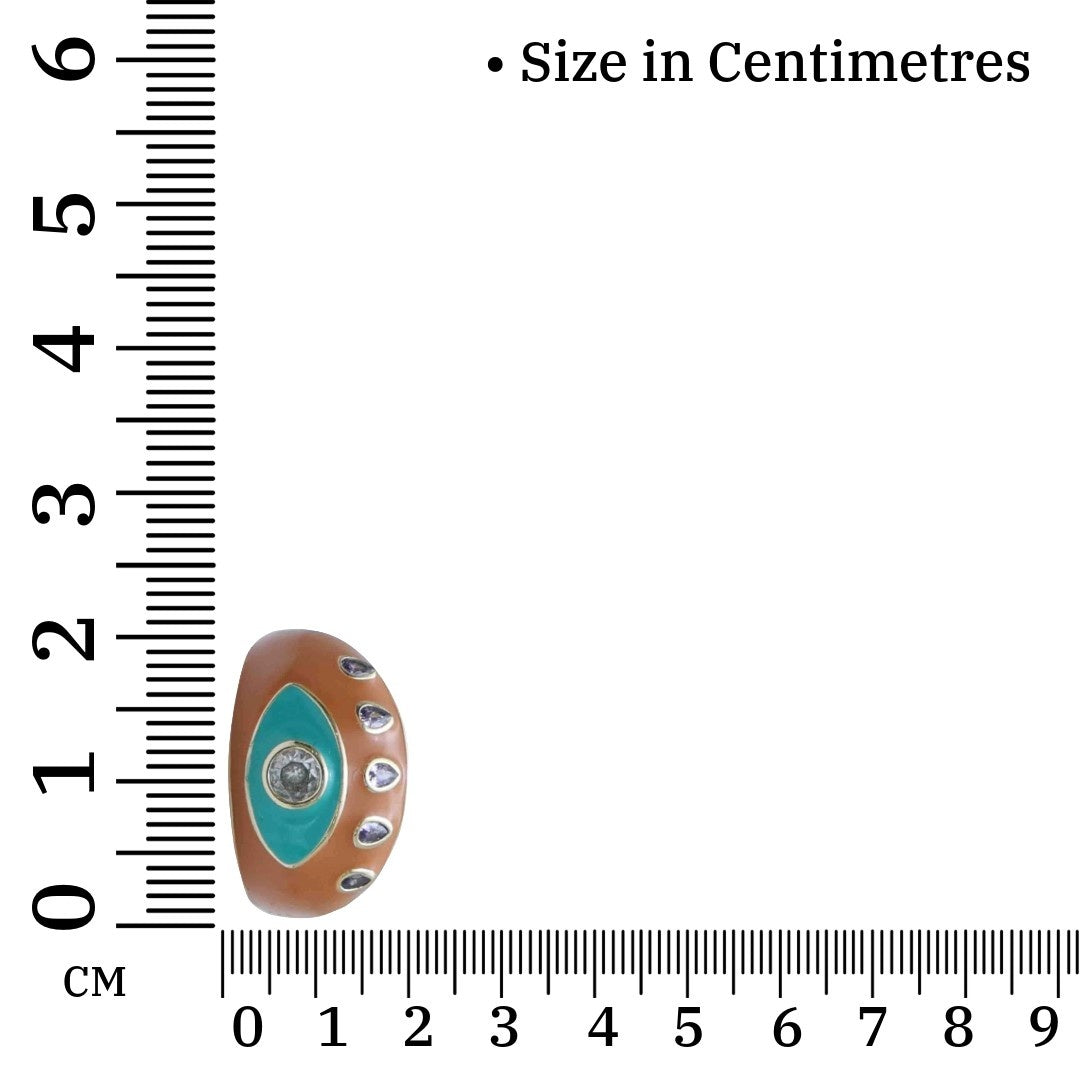 Evil Eye Ring Gold | Gold Plated Evil Eye Ring for Women | Artificial Jewellery