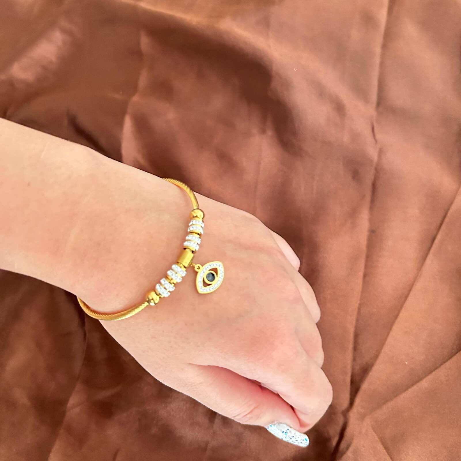 Evil Eye Bracelet With Magnetic Clasp | Magnetic EvilEye Bracelet