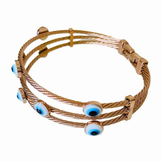 Evil eye Bracelet For Women | Rose Gold Bracelets | Fashion Jewellery | Superior Quality