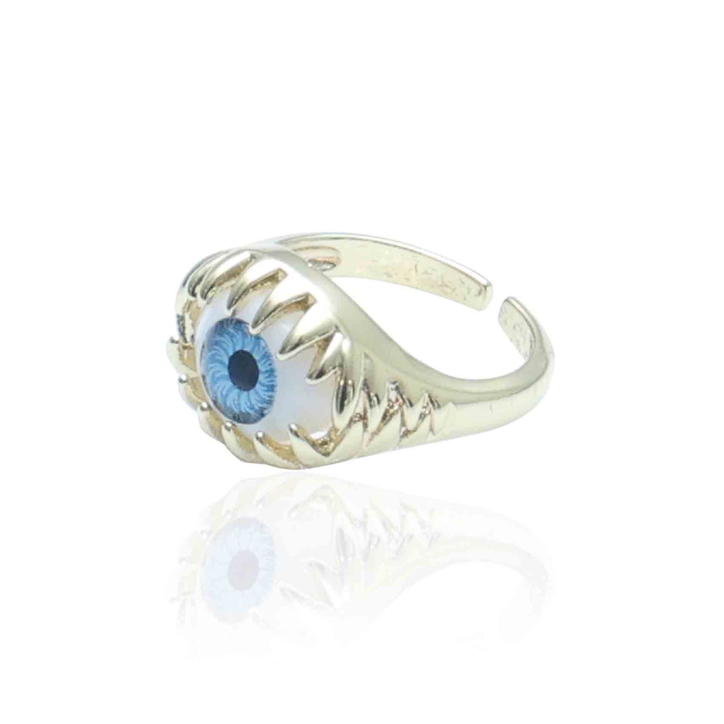 Eye Gold Ring | White Ring | Gold Plated Evil Eye Ring for Women | Artificial Jewellery