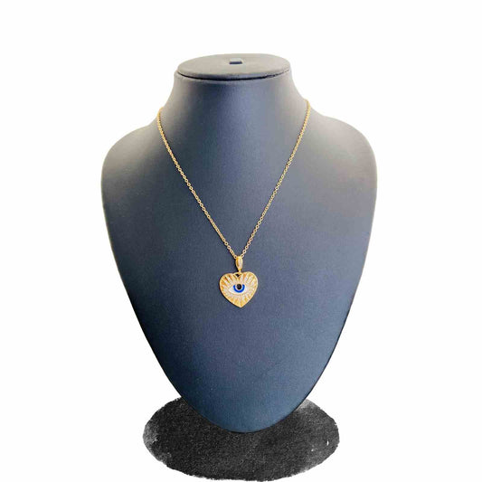 Eye Pendant Necklace | 18k Yellow Gold Plated | Artificial Jewellery for Girls