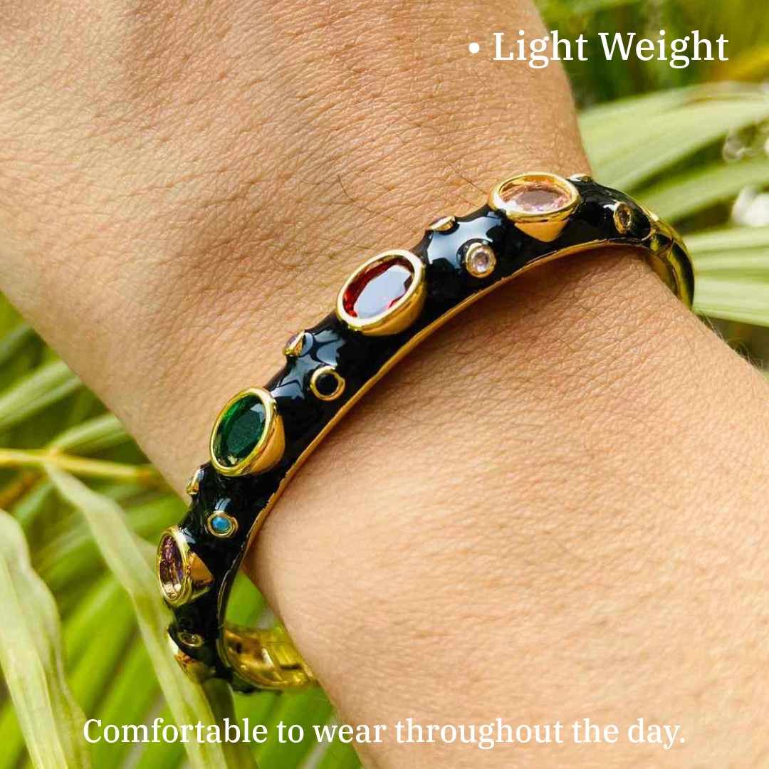 Candy Yum Yum Bracelet | Pitch Dark Black Kada