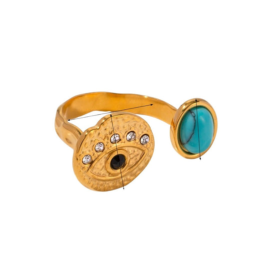 Gold Turquoise Ring