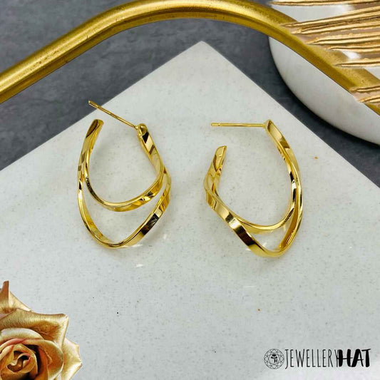 Female Gold Earrings