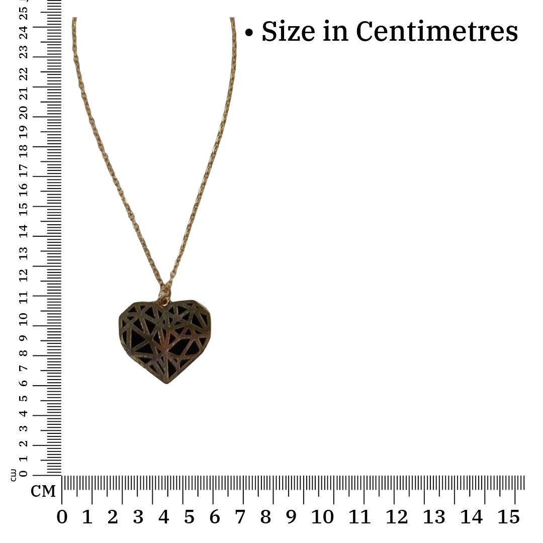 Heart Locket Chain | Rose Gold Plated Heart Necklace for Women | Artificial Jewellery