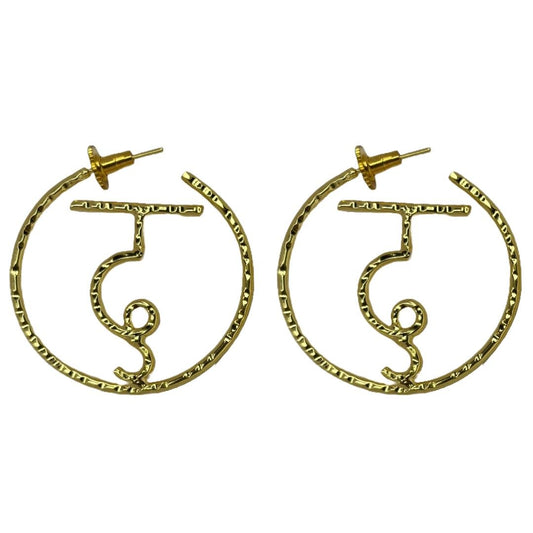 Letter Da Earrings | Anti-Tarnish | Water Resistant | Gift Box Packing