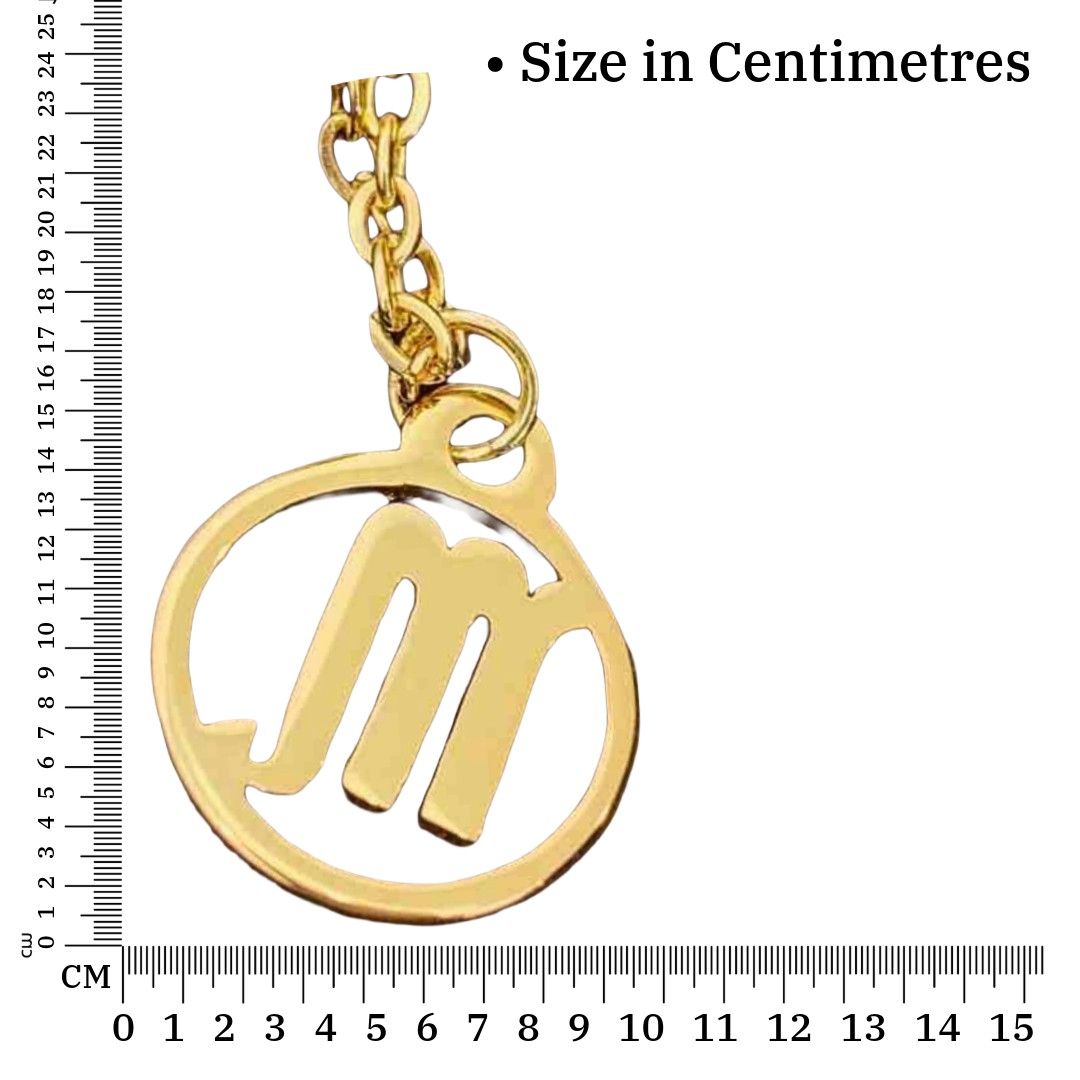 Zodiac Sun Sign Scorpio Necklace | Stainless Steel | Fancy Jewellery for Girl