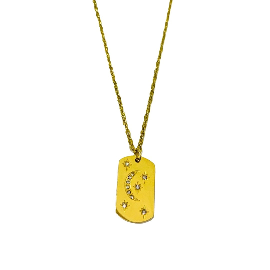 Moon Pendant | Gold Plated Necklaces | Modern Fashion Jewellery
