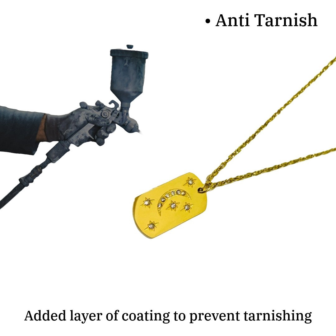 Moon Pendant | Gold Plated Necklaces | Modern Fashion Jewellery