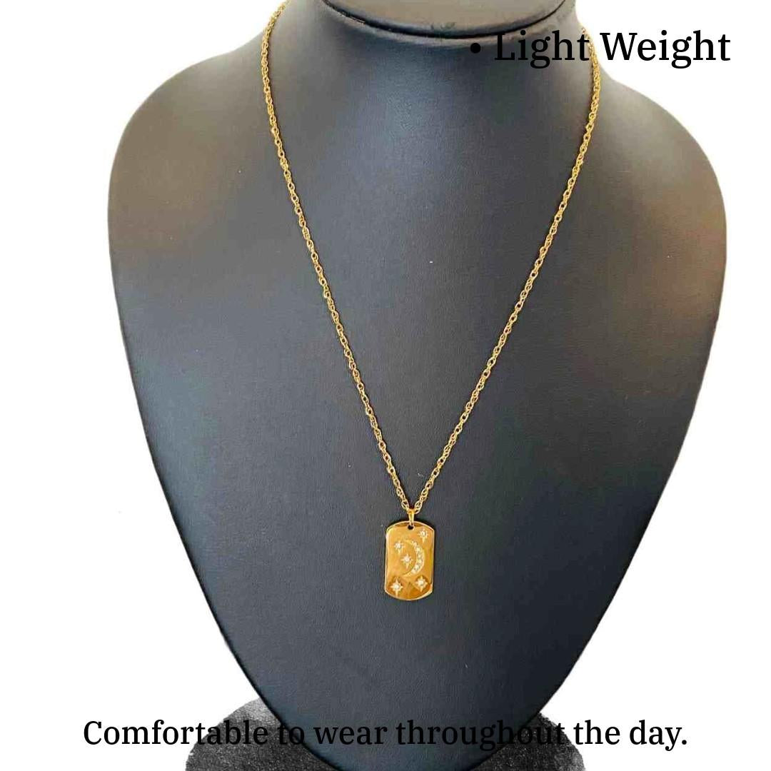 Moon Pendant | Gold Plated Necklaces | Modern Fashion Jewellery