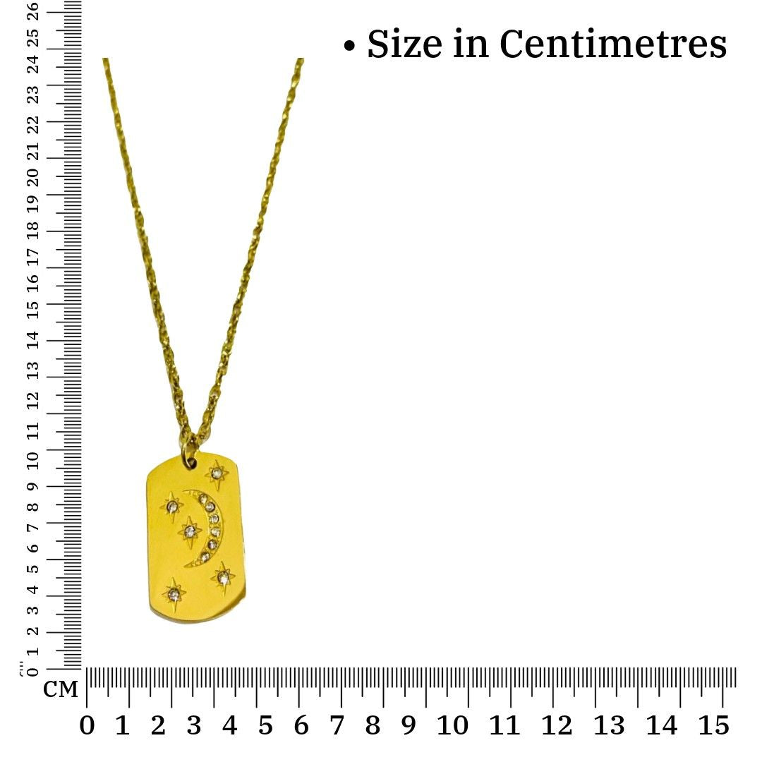 Moon Pendant | Gold Plated Necklaces | Modern Fashion Jewellery