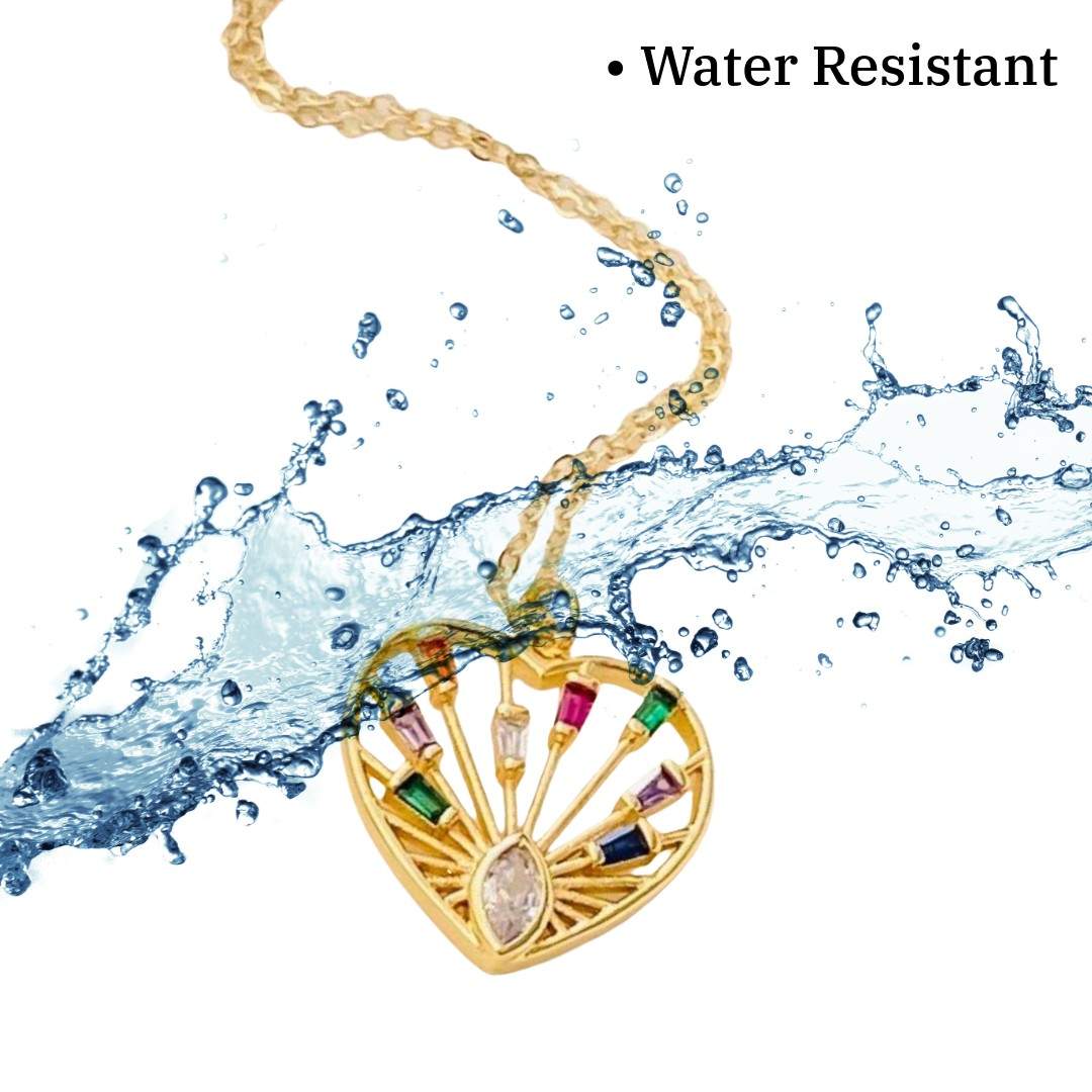 Heart Shaped Necklace | 18kt Plated Gold | Artificial Jewellery for Girls