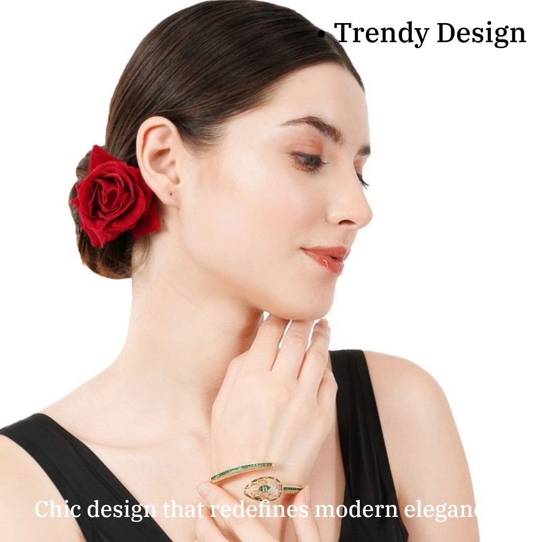 Trendy Bracelets for Ladies | Gold Plated Snake Bracelet for Ladies | Artificial Jewelry