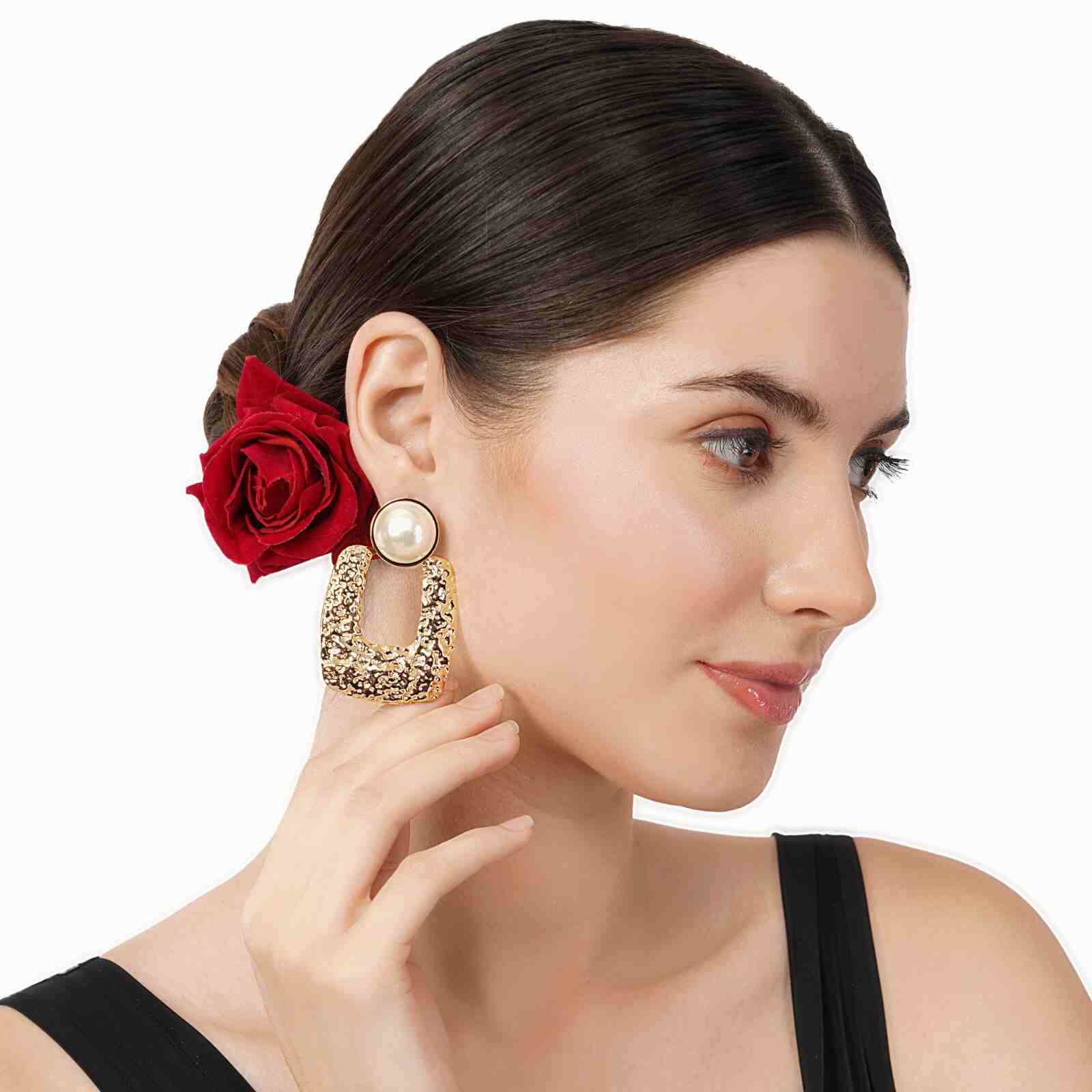 Buy Cute Mini Side Earring Stone Upper Ear Studs Imitation Jewellery Online