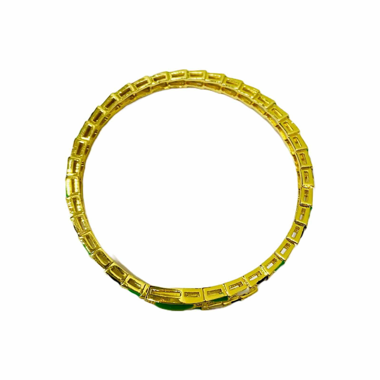 Gold Fancy Bangles | Serpent Bracelet for Women | Snake Jewelry
