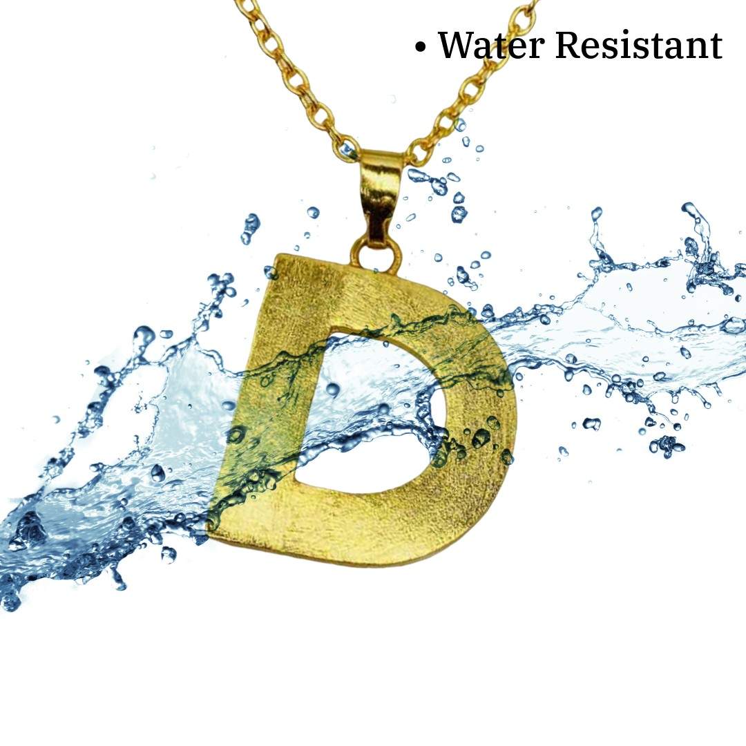 Alphabet Pendant | Gold Plated D Word Necklace for Women | Initial Jewellery