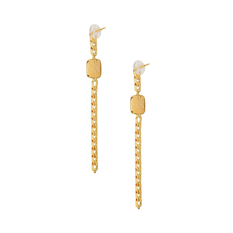 New Long Chain Earrings Drop Earrings For Women's Earrings Gold Filled  White Stone Dangle Earrings Wedding Jewelry Gift - Dangle Earrings -  AliExpress