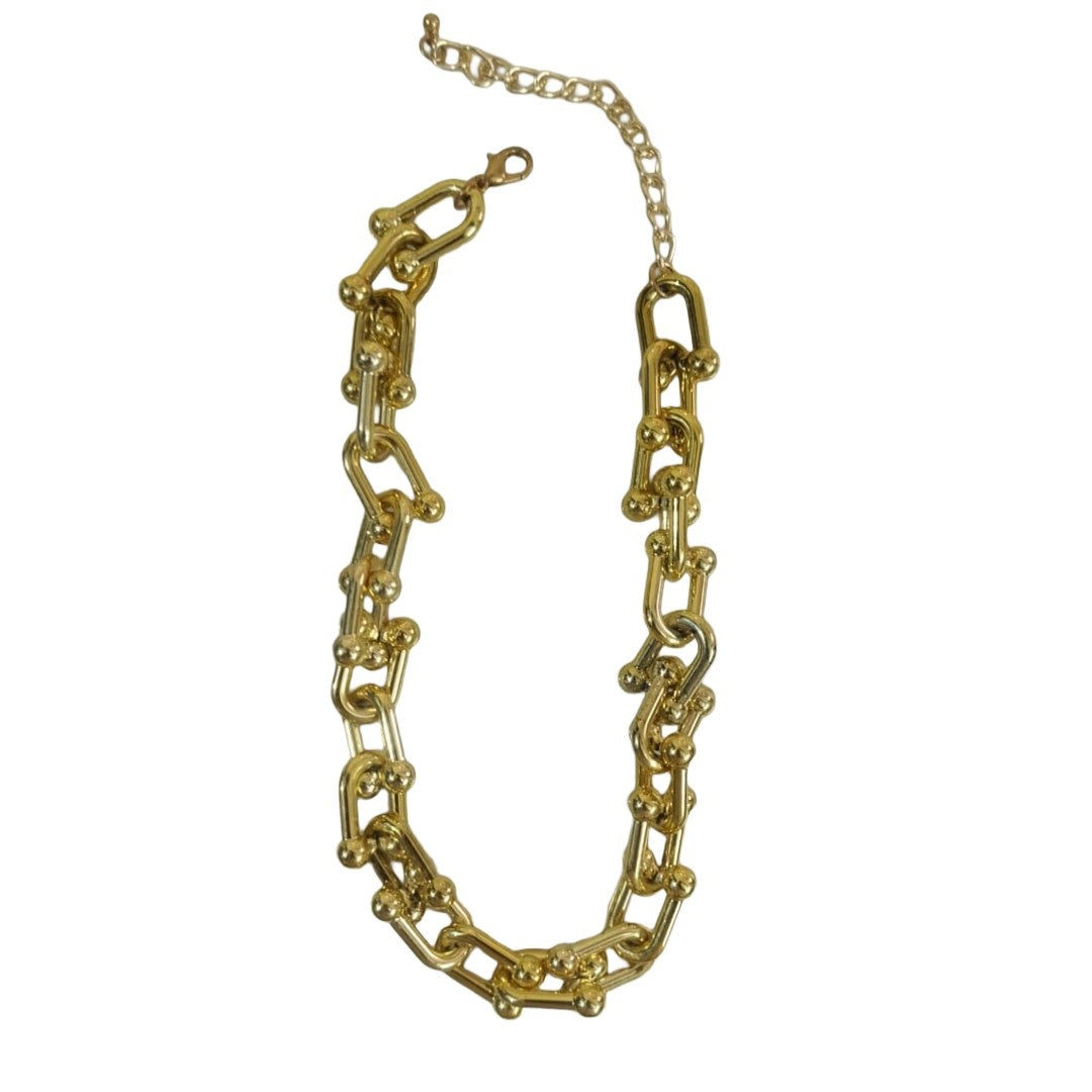 Cuban Link Chain | Gold Plated Linked Chain for Women | Artificial Jewellery