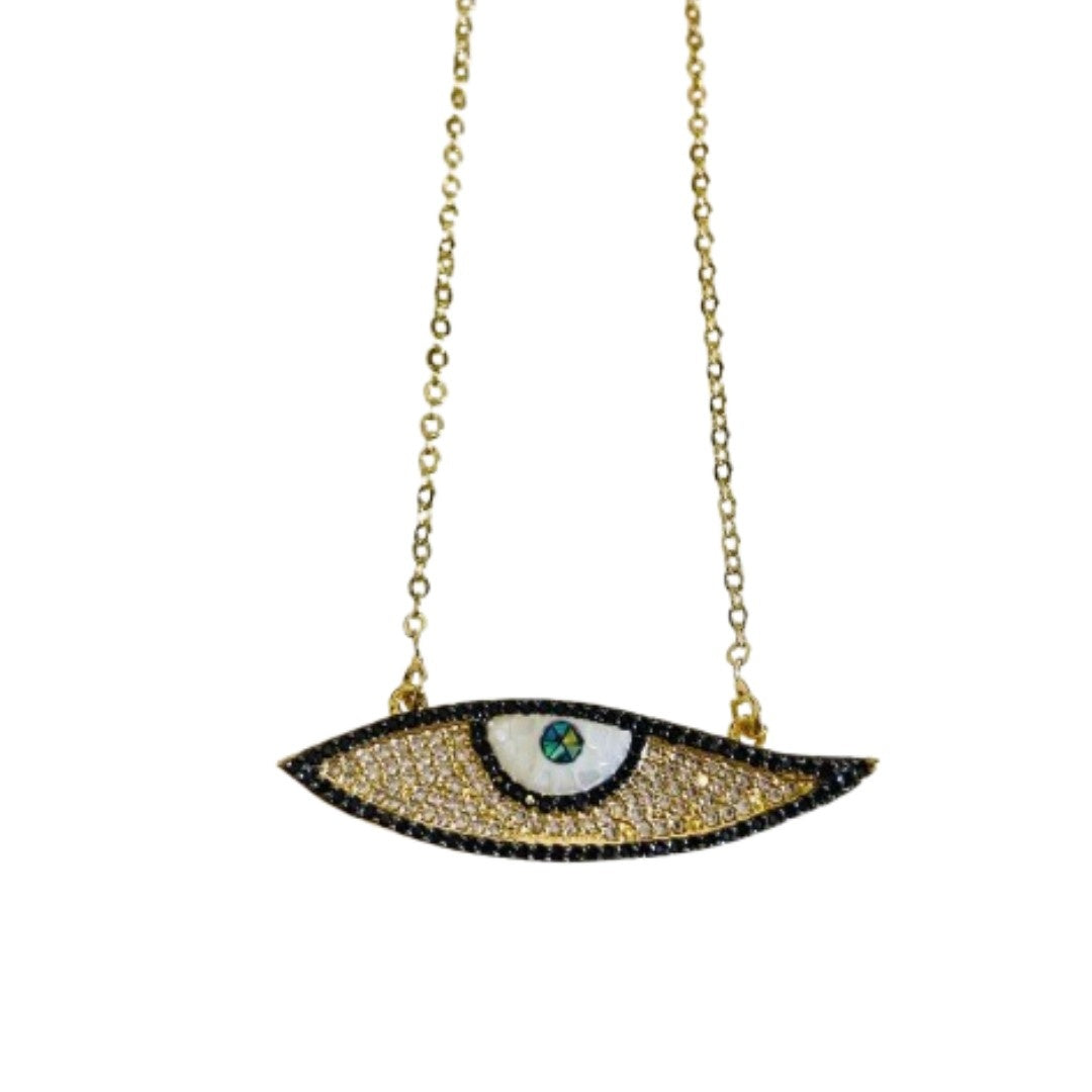 Eye Locket | Gold plated Evil Eye Necklace for Women | Artificial Jewellery