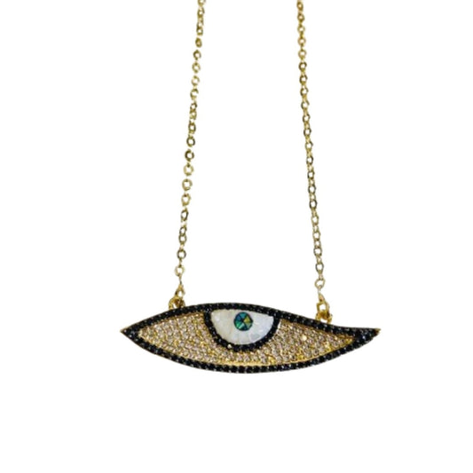 Eye Locket | Gold plated Evil Eye Necklace for Women | Artificial Jewellery