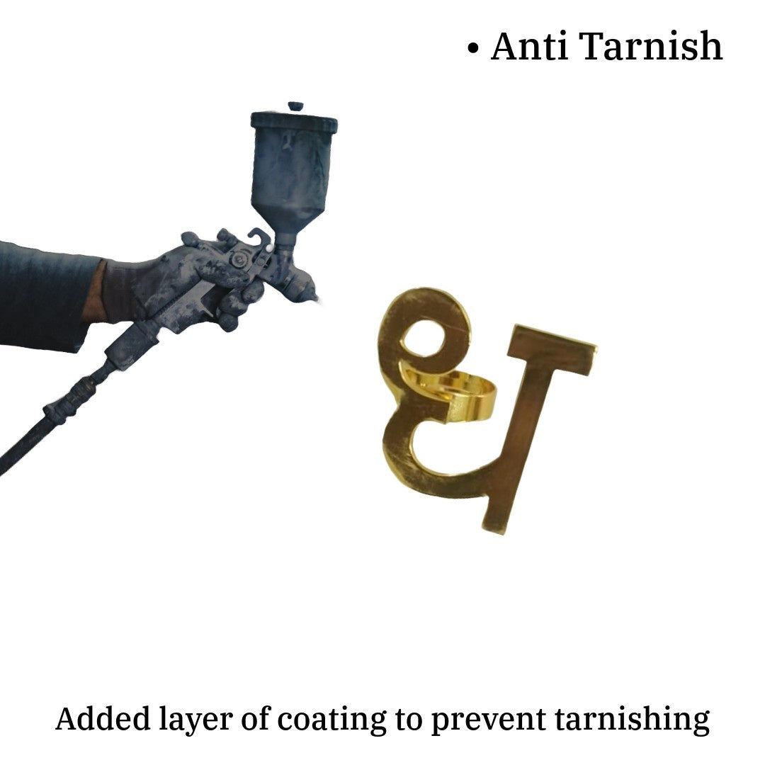 Jewellery Hat Gold Plated Hindi Dha Ring For Women, Adjustable Statement Ring, Metal Finish, Anti Tarnish, Water Resistant, Lightweight, Gift Packaged