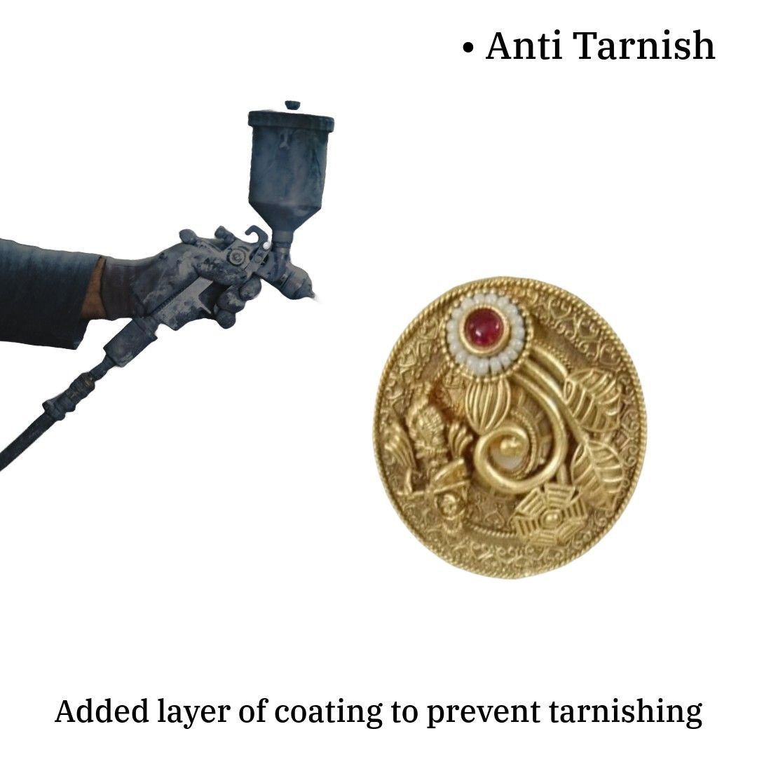 Very Big Traditional Ring | Anti-Tarnish | Water Resistant | Gift Box Packing