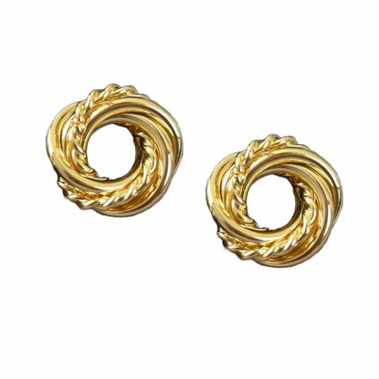 Gold Plated Round Fancy Earrings For Girls | Fancy Jewellery