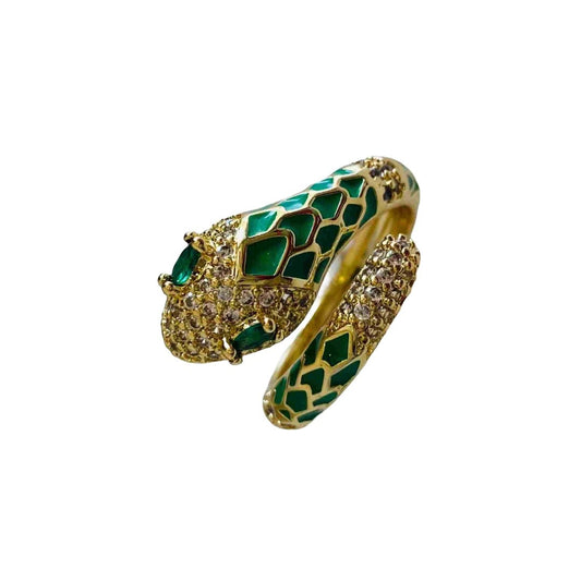 Serpent Ring | Green Snake Ring | Buy Snake Ring Online | Snake Jewellery