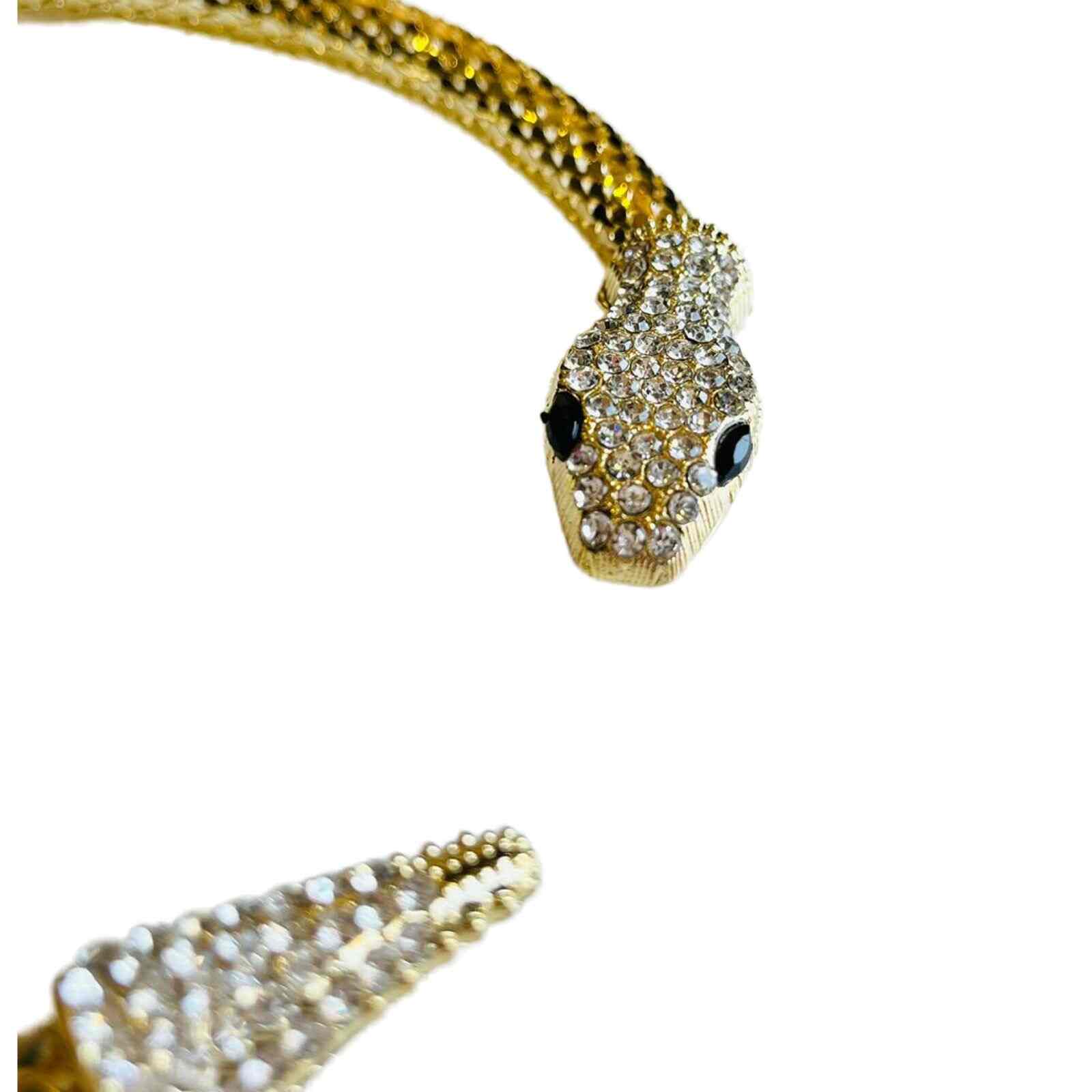 Gold choker necklace - Snake Jewellery - Fashion Jewellery - Gold Choker Necklace