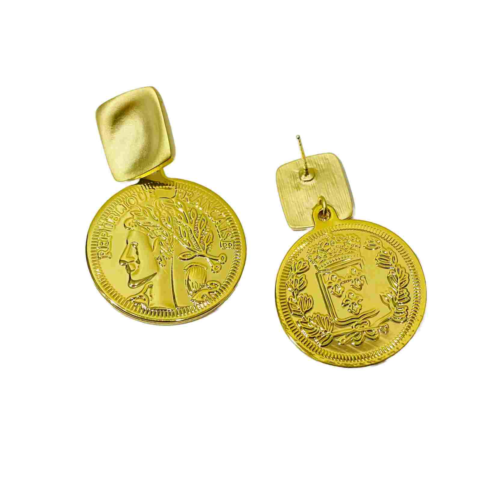 Golden Earrings Western | Gold Plated Earrings for Women | Artificial Jewelry