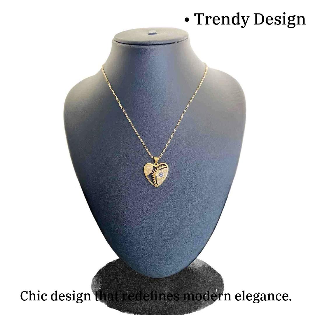 Heart Chain Locket | 18k Plated | Fancy Jewellery for Girl