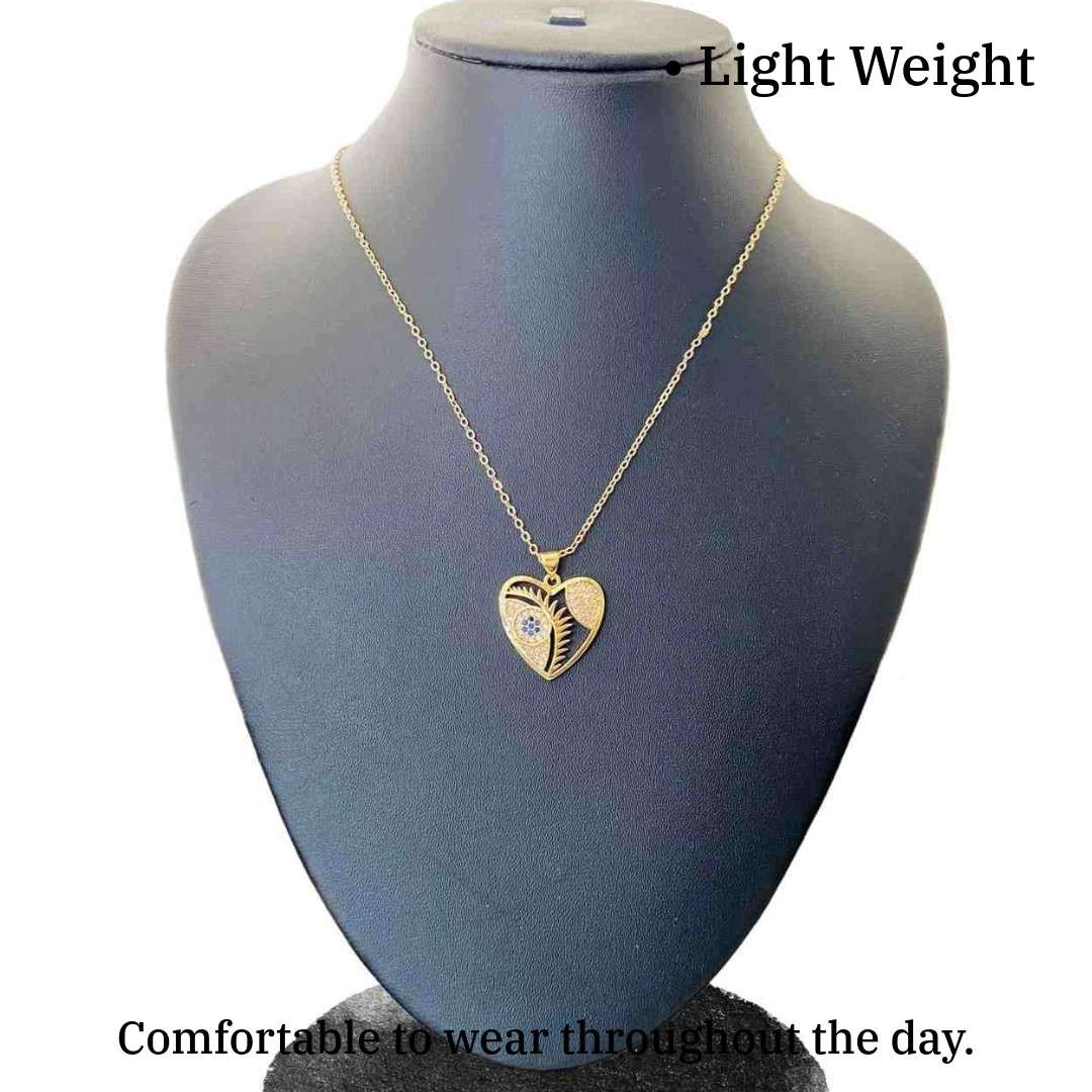 Heart Chain Locket | 18k Plated | Fancy Jewellery for Girl