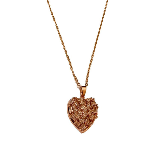 Heart Shaped Locket | Rose Gold Necklace for Women | Artificial Jewelry