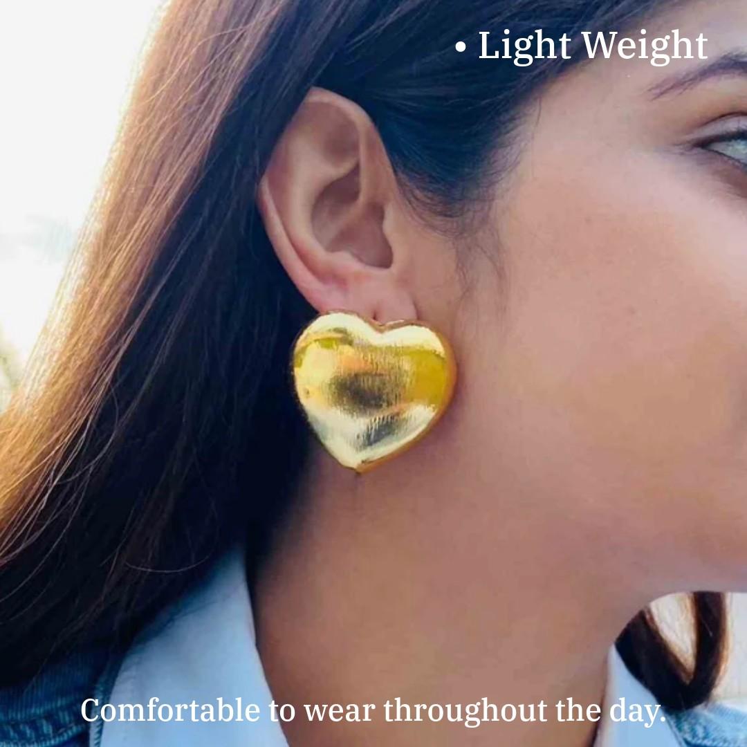 Sone Ki Jewellery | Heart Shaped Earrings