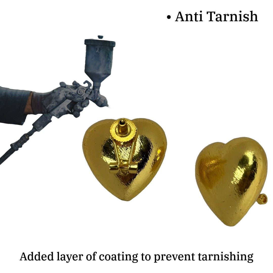 Sone Ki Jewellery | Heart Shaped Earrings