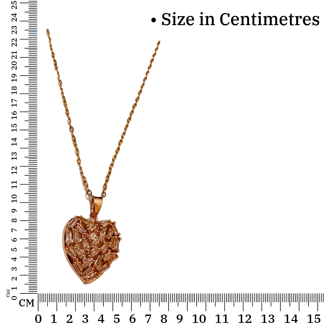 Heart Shaped Locket | Rose Gold Necklace for Women | Artificial Jewelry