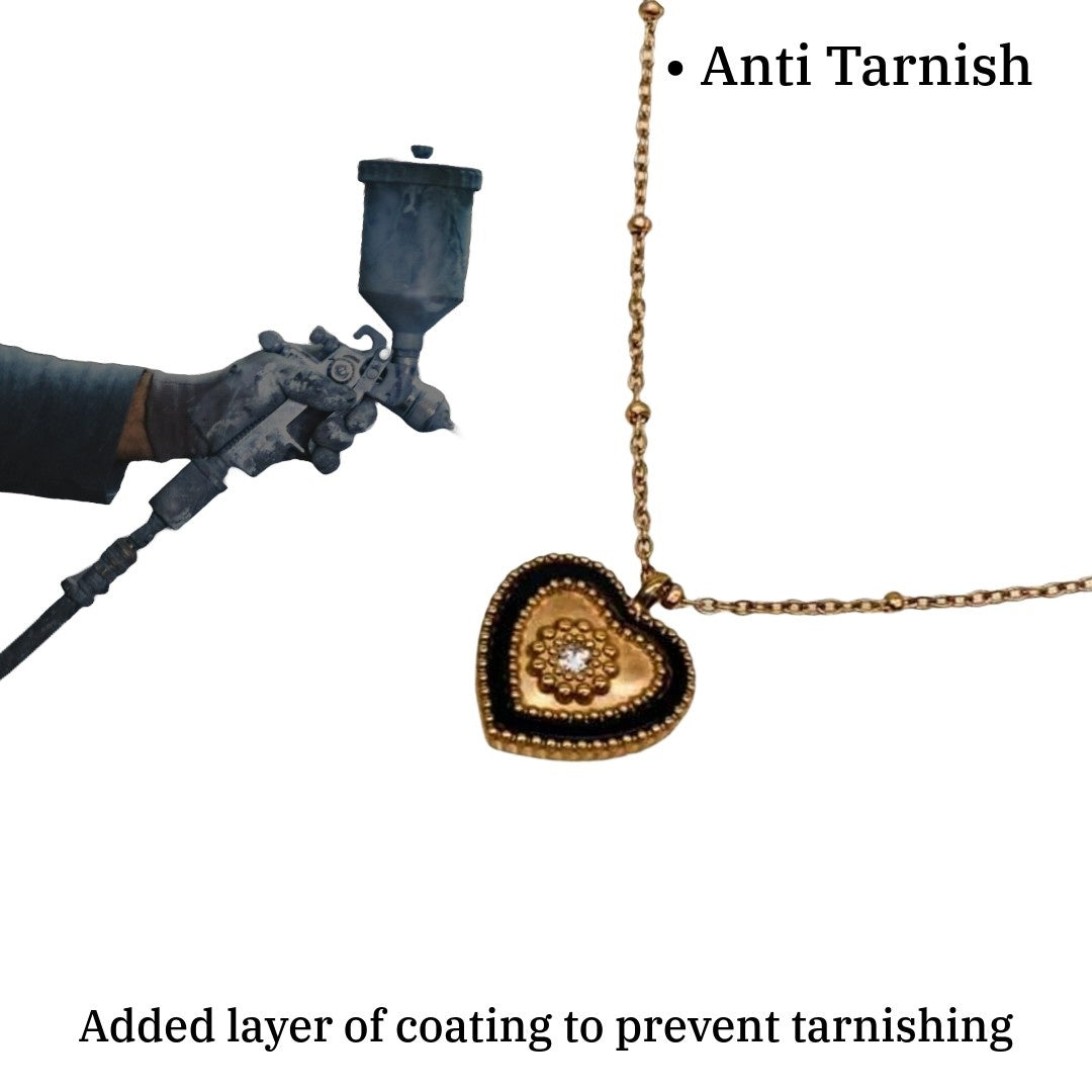 Love Locket Chain | Gold Plated Love Locket Necklace for Women | Artificial Jewellery