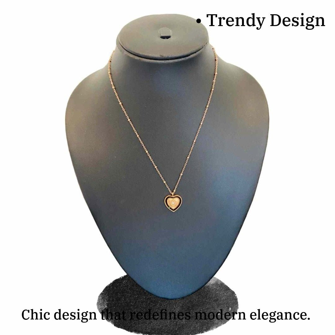 Love Locket Chain | Gold Plated Love Locket Necklace for Women | Artificial Jewellery