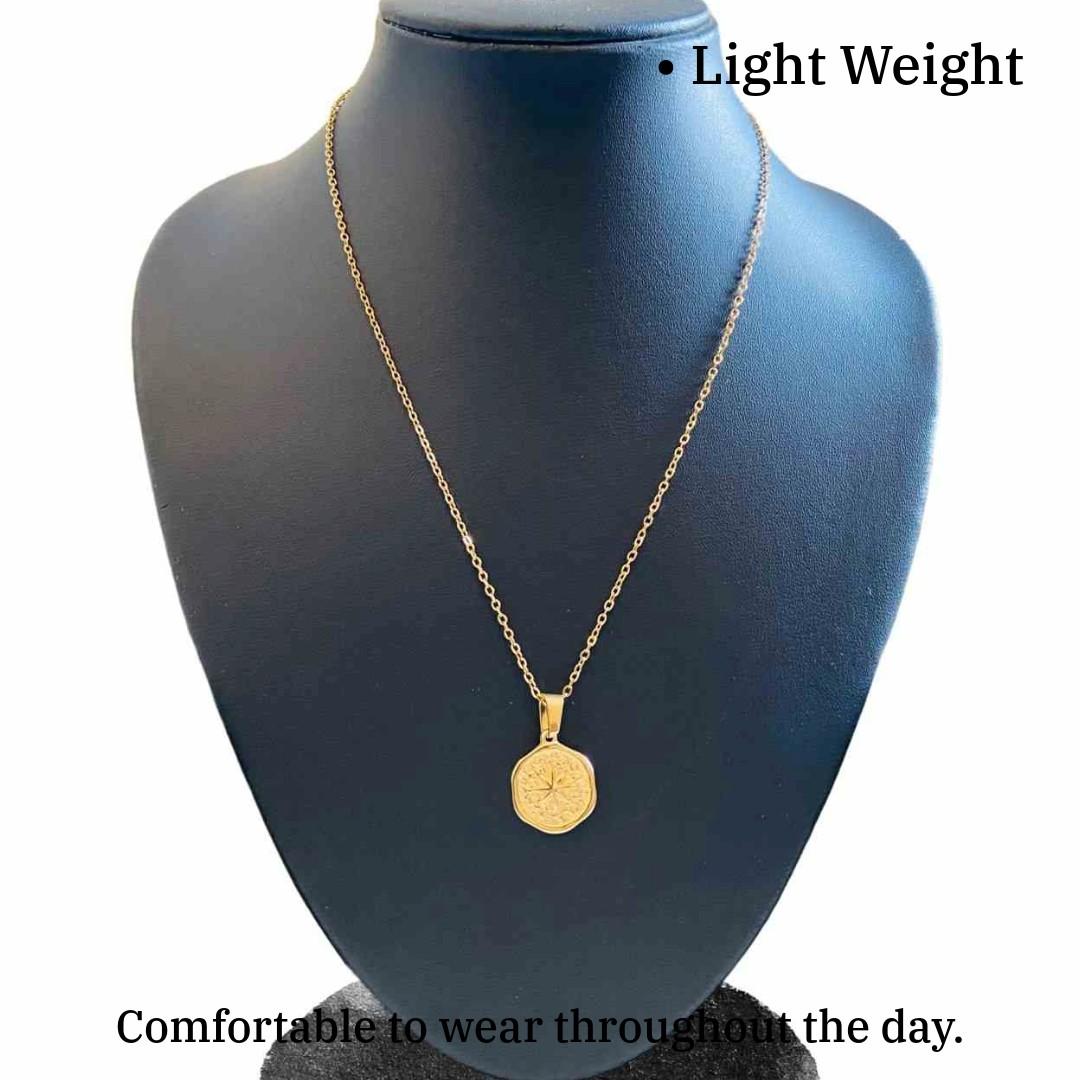 Artificial Gold Chain with Pendant