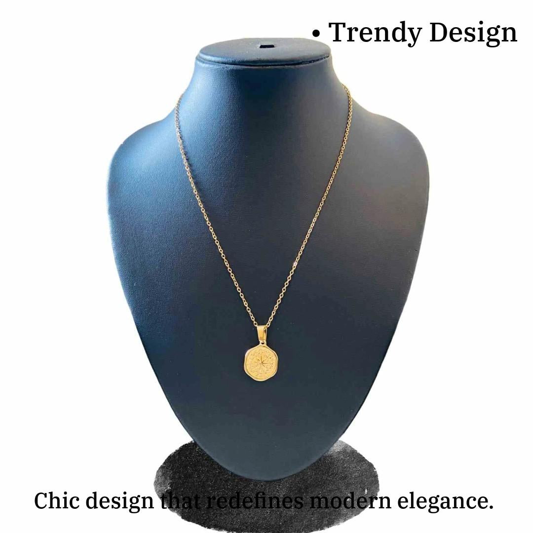 Artificial Gold Chain with Pendant