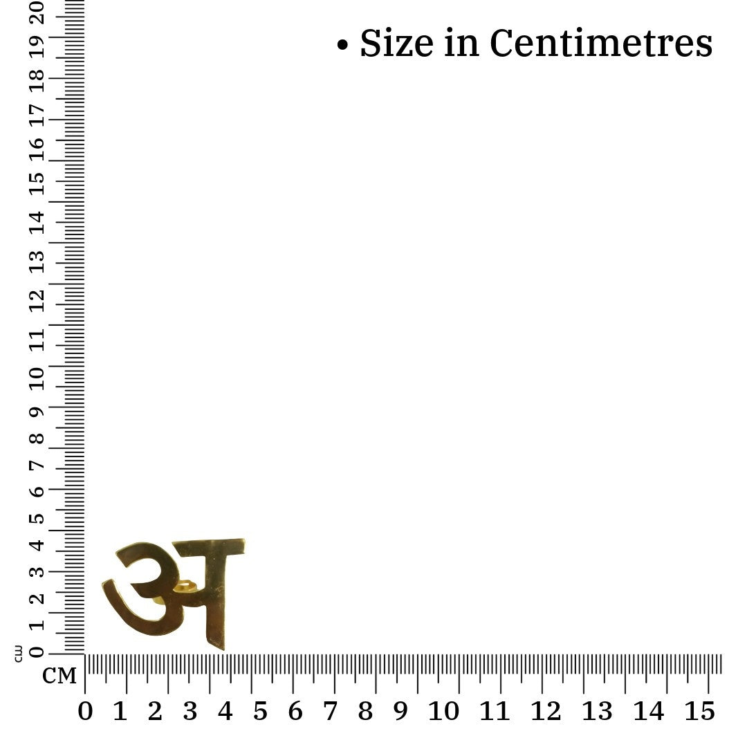 Jewellery Hat Hindi Aa Ring For Women, Gold Plated Ring, Adjustable Size, Anti Tarnish, Water Resistant, Lightweight, Gift Packaged