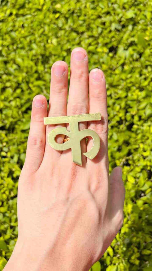 Hindi Lettering | Adjustable Name RING | Customised Jewelry