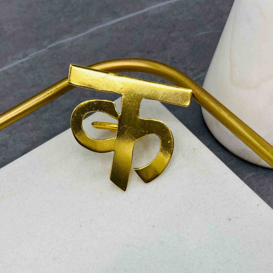 Hindi Lettering | Adjustable Name RING | Customised Jewelry