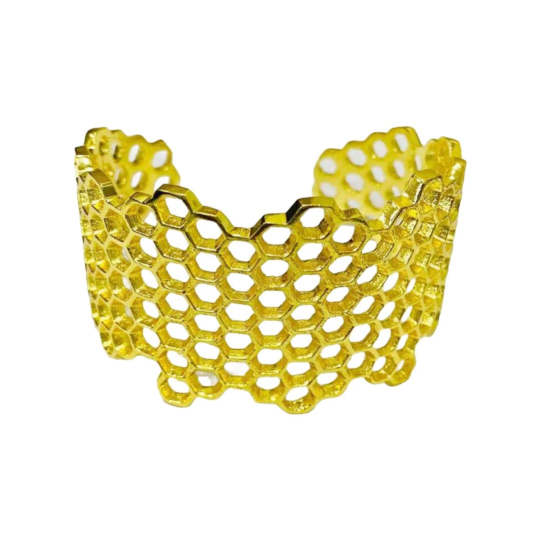 Cuff Bracelets for Women | Honey Comb Bracelet | Artificial Jewelry