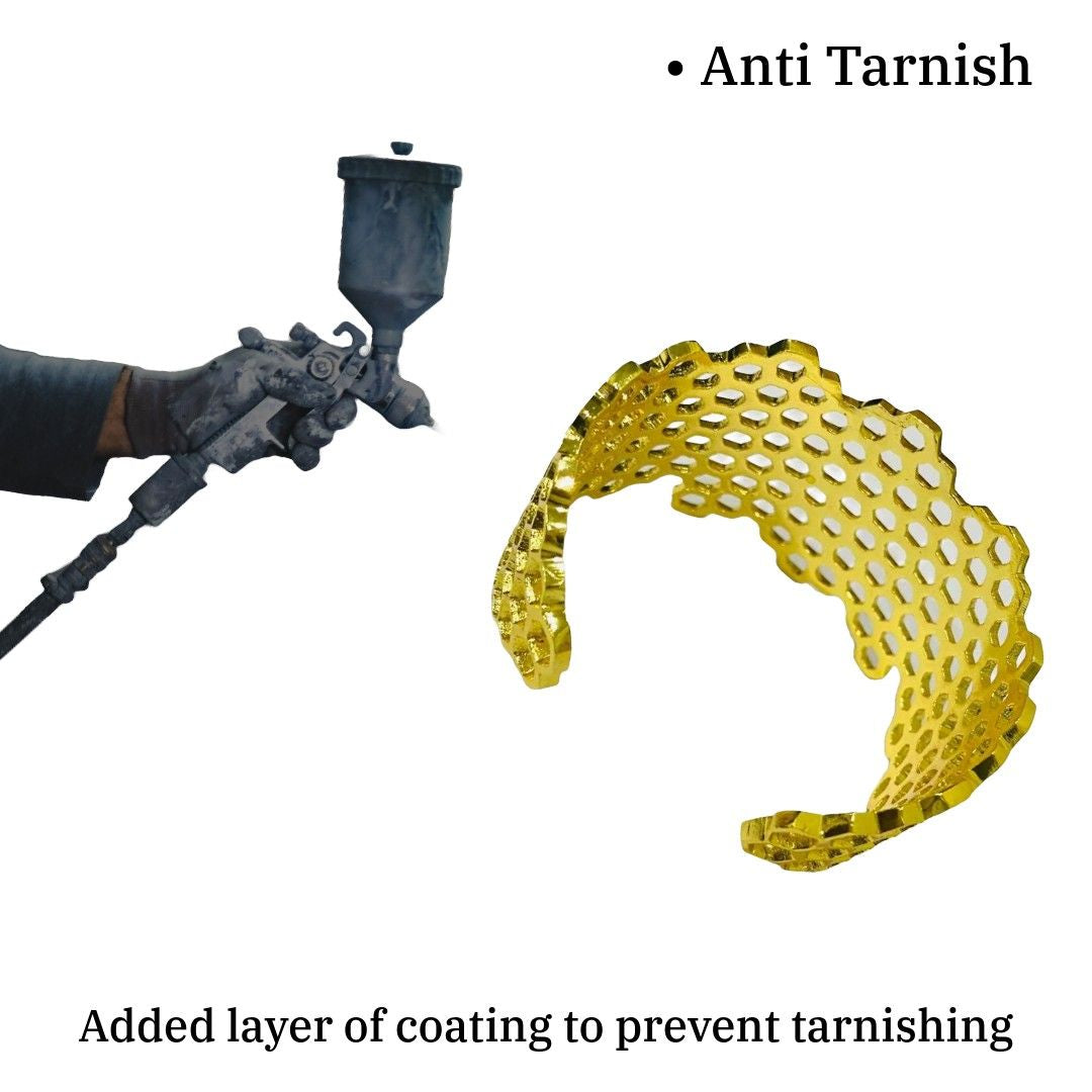 Cuff Bracelets for Women | Honey Comb Bracelet | Artificial Jewelry