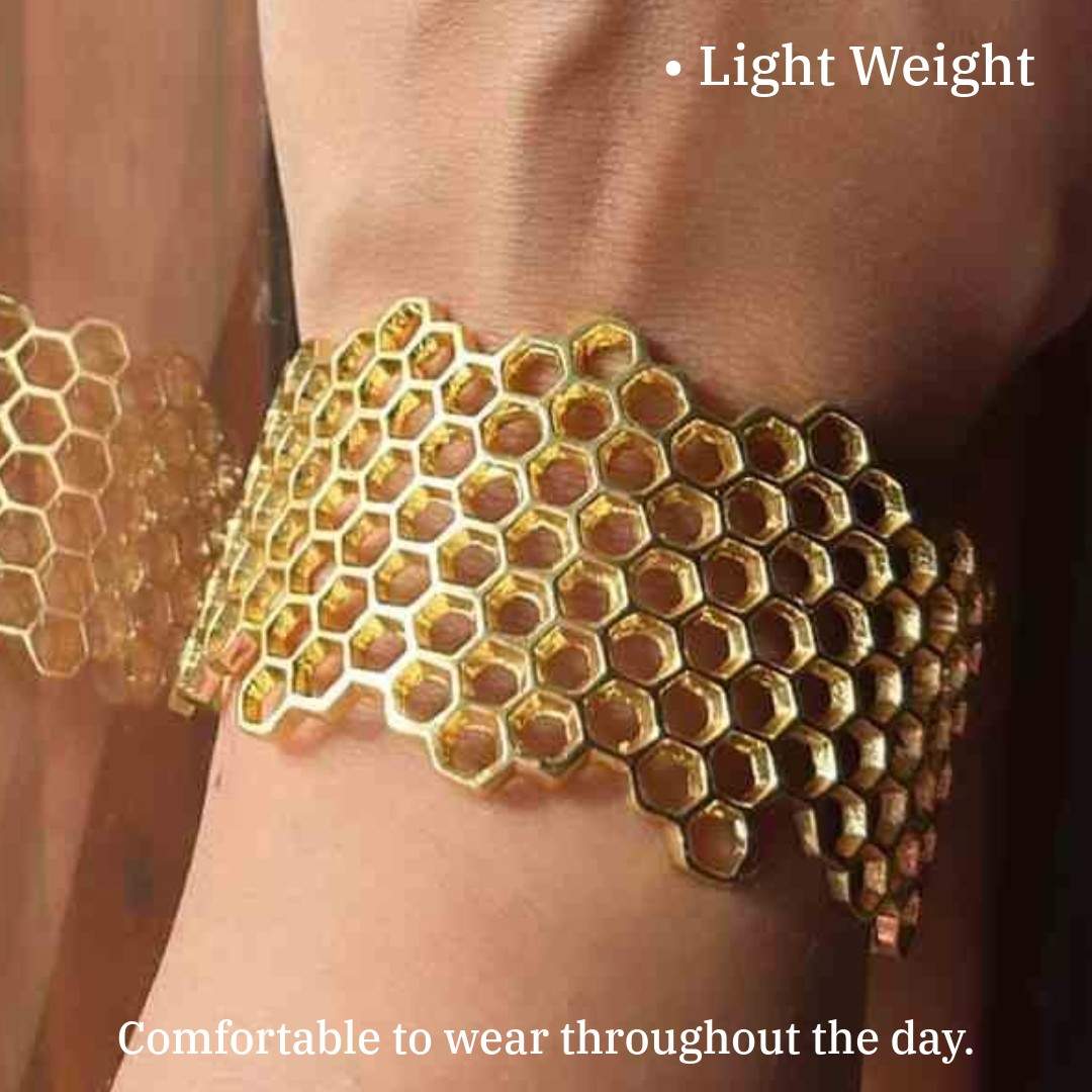 Cuff Bracelets for Women | Honey Comb Bracelet | Artificial Jewelry