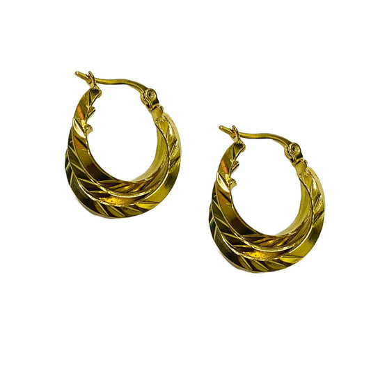Hoop Earrings | Gold Plated Hoop Earrings for Women | Costume Jewellery