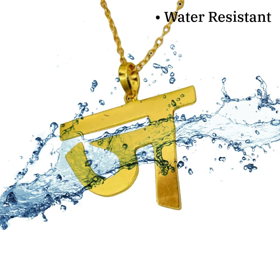 Hindi Necklace | Gold Plated Hindi Necklace for Women | Initial Jewellery