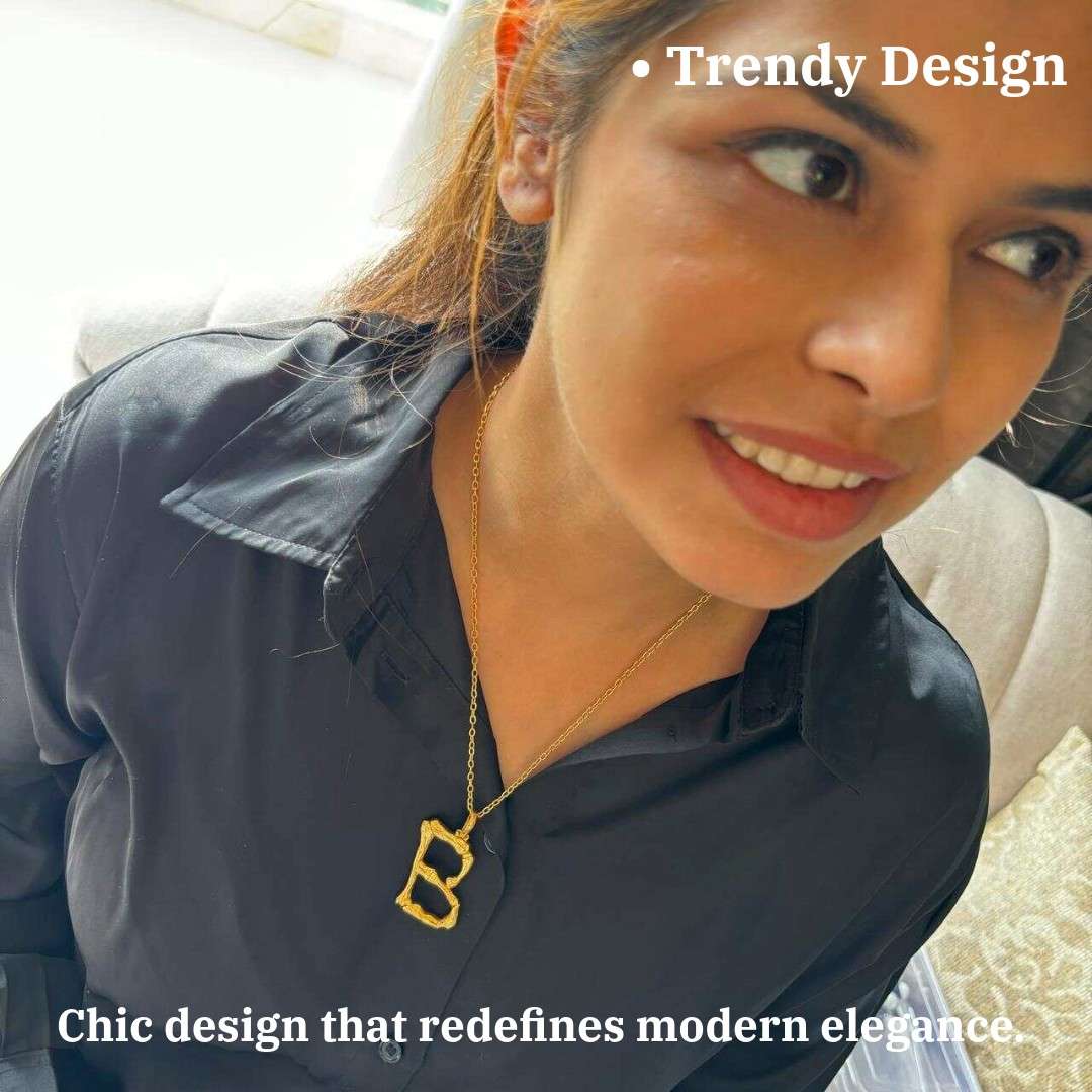 Name Necklace | B Alphabet Necklace | Initial Necklaces